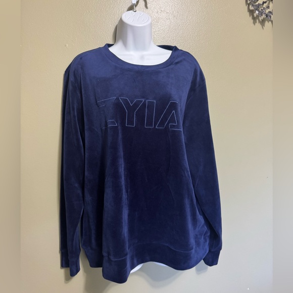 Zyia Active Velour Sweatshirt, Size 2XL - Picture 1 of 5